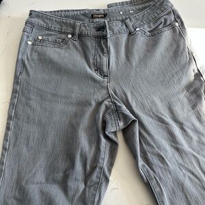 J. McLaughlin Women's Straight Leg Jeans in Gray